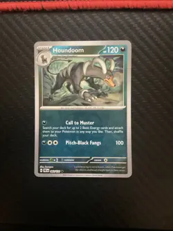 Houndoom (Master Ball Pattern) 063/131 SV: Prismatic Evolutions Pokemon TCG NM - Image 1