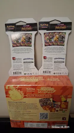 Pokemon TCG Vivid Voltage Elite Trainer Box & 2 Sleeved Booster Packs Set - Image 2