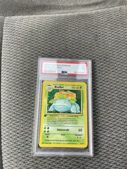 Pokemon Base Set 1st Edition GERMAN Venusaur Bisaflor 15/102 PSA 7 - Image 1