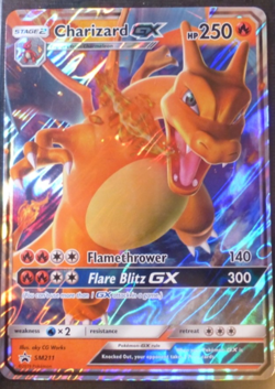 2019 POKEMON HIDDEN FATES CHARIZARD GX SM211 BLACK STAR PROMO~BIG JUMBO TOPPER - Image 1