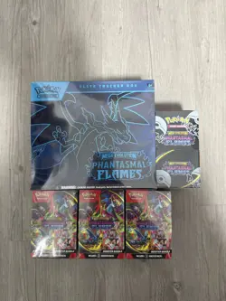 Pokemon Evolutions Mega Evolutions Phantasmal Flames ETB + Bundle + Booster Box - Image 1