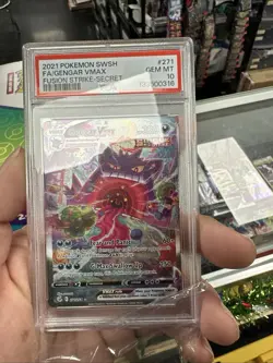 Pokemon 2021 Gengar VMAX 271/264 Alt Art Fusion Strike PSA 10 - Image 3
