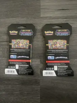 Pokemon TCG Mega Evolution Phantasmal Flames Sleeved Booster Pack Lot of 2 - Image 2
