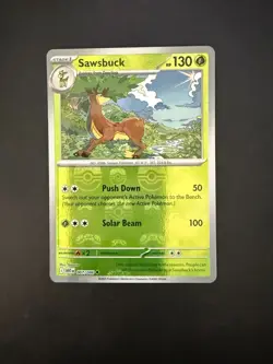 Sawsbuck 007/086 MASTER BALL Reverse Holo Pokemon White Flare NM - Image 1