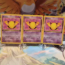 x3 Pokemon Drowzee Team Rocket 54/82 LP/MP First Edition - Image 1