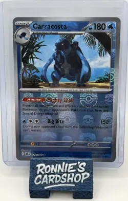 Pokemon TCG - 023/086 Carracosta Masterball Reverse Holo- English - Black Bolt - Image 1