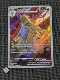 Tyranitar 222/193 - Paldea Evolved Illustration Rare Pokemon TCG NM - Image 1