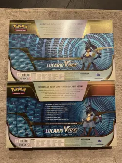 Pokemon TCG Lucario VSTAR Premium Collection Box Factory Sealed (LOT OF 2) - Image 2
