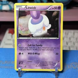 Pokemon TCG Litwick (BW27) Black Star Black & White Promo Lightly Played - Image 1