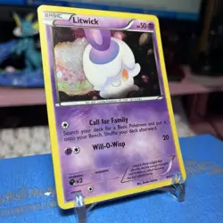 Pokemon TCG Litwick (BW27) Black Star Black & White Promo Lightly Played - Image 3