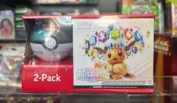 Pokemon *SEALED* 2- Pack Scarlet & Violet Prismatic Evolutions ETB - Image 1