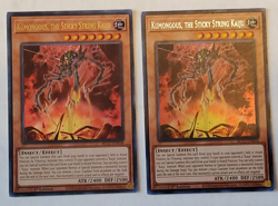 Yu-Gi-Oh Kumongous, the Sticky String Kaiju Ultra Rare 1st Edition BLC1-EN034 X2 - Image 1