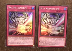 Yugioh - 2x Max Metalmorph OP28-EN012 - Super Rare - LP - Image 1