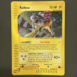 Raikou - H26/H32 - Pokemon Skyridge Holo Rare Card LP - Image 1