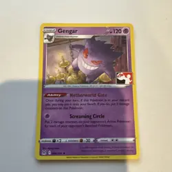 Pokemon TCG Gengar Non-Holo Card 066/196 Play! Prize Pack Stamped - Image 1