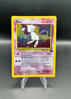 Mew #9 - Black Star Promo Cosmos Holo - WOTC Vintage Pokemon Card - Image 1