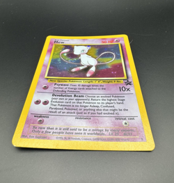 Mew #9 - Black Star Promo Cosmos Holo - WOTC Vintage Pokemon Card - Image 3