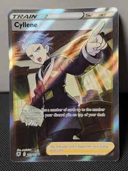 Cyllene 183/189 (NM) Ultra Rare Full Art Sword & Shield: Pokemon TCG Card Holo - Image 1