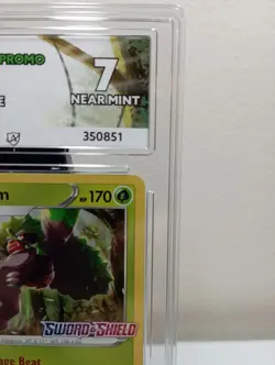 Rillaboom Staff Prerelease Promo Sword And Shield Ace Graded 7 Pokemon card - Image 5
