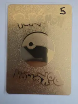 Shiny CHARIZARD GX Metal FAN ART CARD Gold Foil Pokemon Display Card HP250 - Image 2