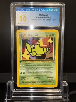 CGC Pristine 10 Metapod Neo Discovery 1st Edition Pokemon Card 42/75 - Image 2