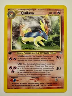 Quilava 1st Edition Neo Genesis 47/111 - Pokemon Card - Mint Condition - Image 1