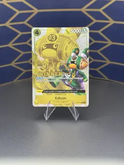 Edison (Winner Pack 2024 Oct.-Dec.) OP07-100 One Piece Promotion Cards Foil - Image 1