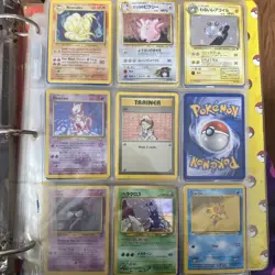 Vintage Pokemon Cards With Binder - Image 1