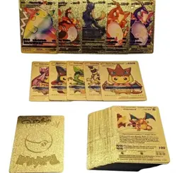 55 Pcs Gold Foil Pokemon Cards Pack - VMAX GX TCG Rare Card Lot/collectible/gift - Image 4