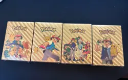 4 X 55pcs pokemon card foil gold pack 55 cards Each - Image 1