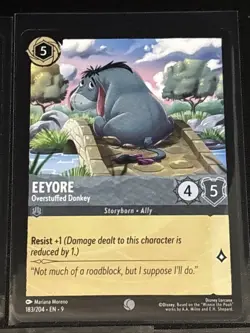 Disney Lorcana Winnie the Pooh Theme 5 Card Lot Winnie the Pooh/Eeyore/Roo - Image 3