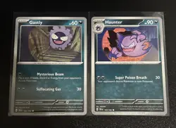 Pokemon TCG Temporal Forces Gastly/Haunter 2 Card Lot - Image 1