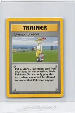 POKEMON BREEDER 76/102 - 4TH PRINT 1999-2000- Base Set - Pokemon CARD - LP/MP - Image 1
