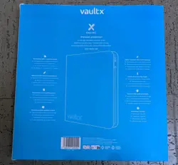 Vault X Neon Blue Exo Tec Zip Binder 12 Pocket Holds 480 Cards In Hand Fast Ship - Image 2