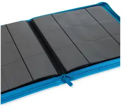 Vault X Neon Blue Exo Tec Zip Binder 12 Pocket Holds 480 Cards In Hand Fast Ship - Image 5
