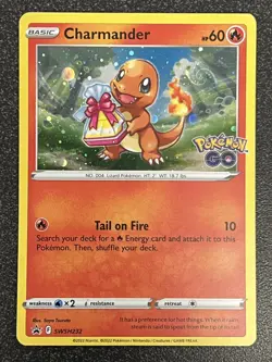 SWSH: Sword & Shield Promo Cards #SWSH232 Charmander Cosmos HD SWIRL - Image 1