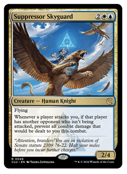 MTG - 1 x Suppressor Skyguard - Rare - Ravnica: Cluedo Edition (CLU) - M/NM - Image 1