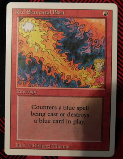MTG Red Elemental Blast - Revised Edition - MP - Very Good Condition - Image 1