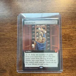 Scroll Rack - Extended Art Near Mint, English Commander Legends MTG Magic FOIL - Image 1