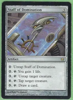 Staff of Domination - The List Reprints - MtG Magic the Gathering - NM - Image 1