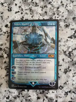 Magic MTG 2021 1x Mythic Teferi, Master of Time #290 SHOWCASE NM - Image 2