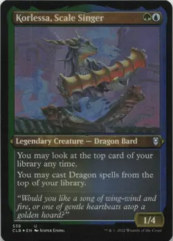 Korlessa, Scale Singer (Foil Etched) - FOIL - U Commander Legends: Battle for Ba - Image 1
