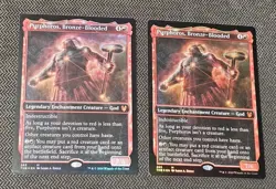 (2x LOT) Purphoros Bronze-Blooded (Showcase Foil) Theros Beyond Death THB MTG - Image 1