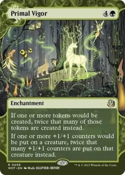 Primal Vigor NM-Mint, English Wilds of Eldraine: Enchanting Tales- MTG Magic - Image 1