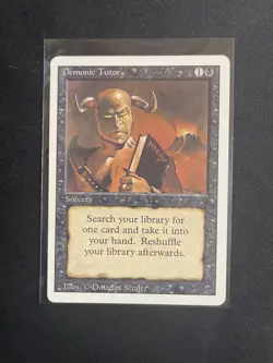 Mtg X1 Demonic Tutor Revised Edition Magic The Gathering - Image 1