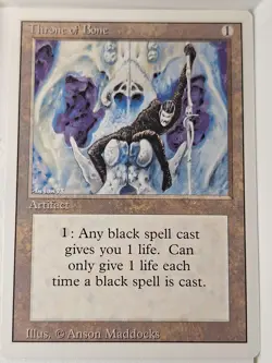 Throne of Bone - Revised Edition Core Set - Magic the Gathering MTG Nice! - Image 1
