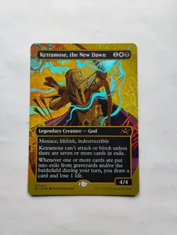 Ketramose, the New Dawn (Borderless) Aetherdrift Foil Gold Foil / 1st Place foil - Image 1