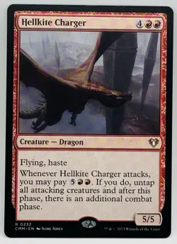 MTG Hellkite Charger Commander Masters Regular - Image 1