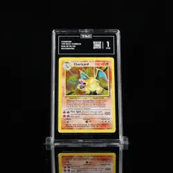 1999 Pokemon Charizard 4/102 Holo Base Set Unlimited TAG 1 - Image 1