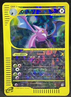 2003 Pokemon Skyridge Crobat Box Topper Lightly Played - Image 1